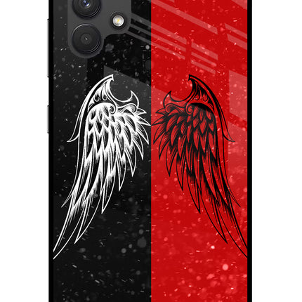 Wings Samsung A32 4G Glass Case