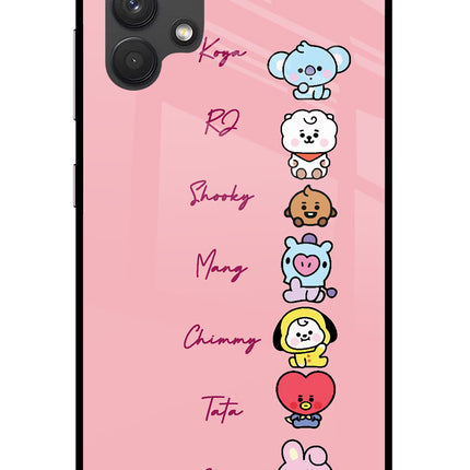 BTS names Samsung A32 4G Glass Case