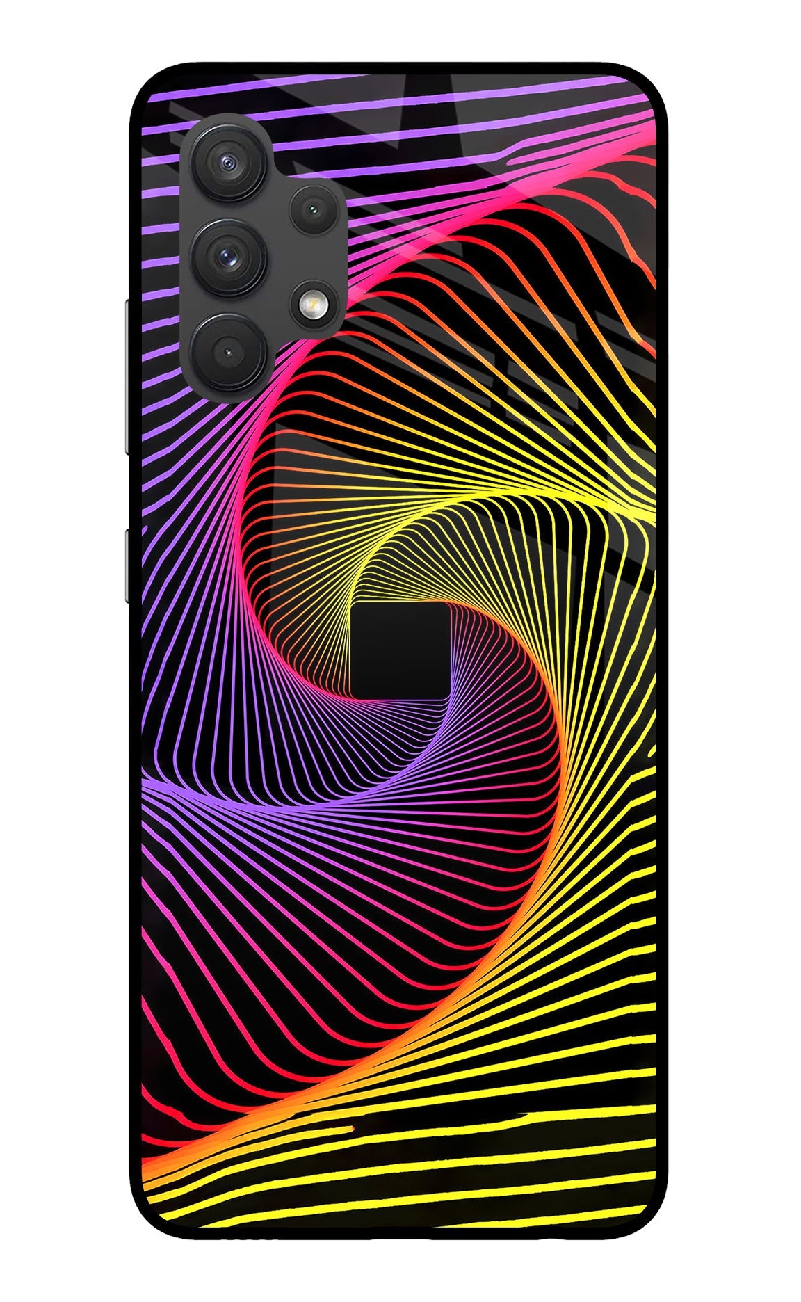 Colorful Strings Samsung A32 4G Glass Case