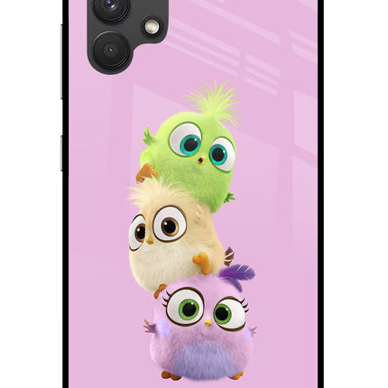 Cute Little Birds Samsung A32 4G Glass Case