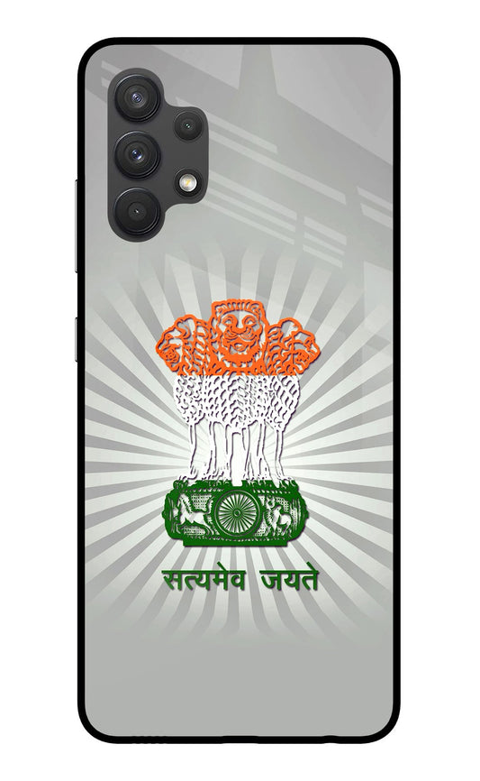 Satyamev Jayate Art Samsung A32 4G Glass Case