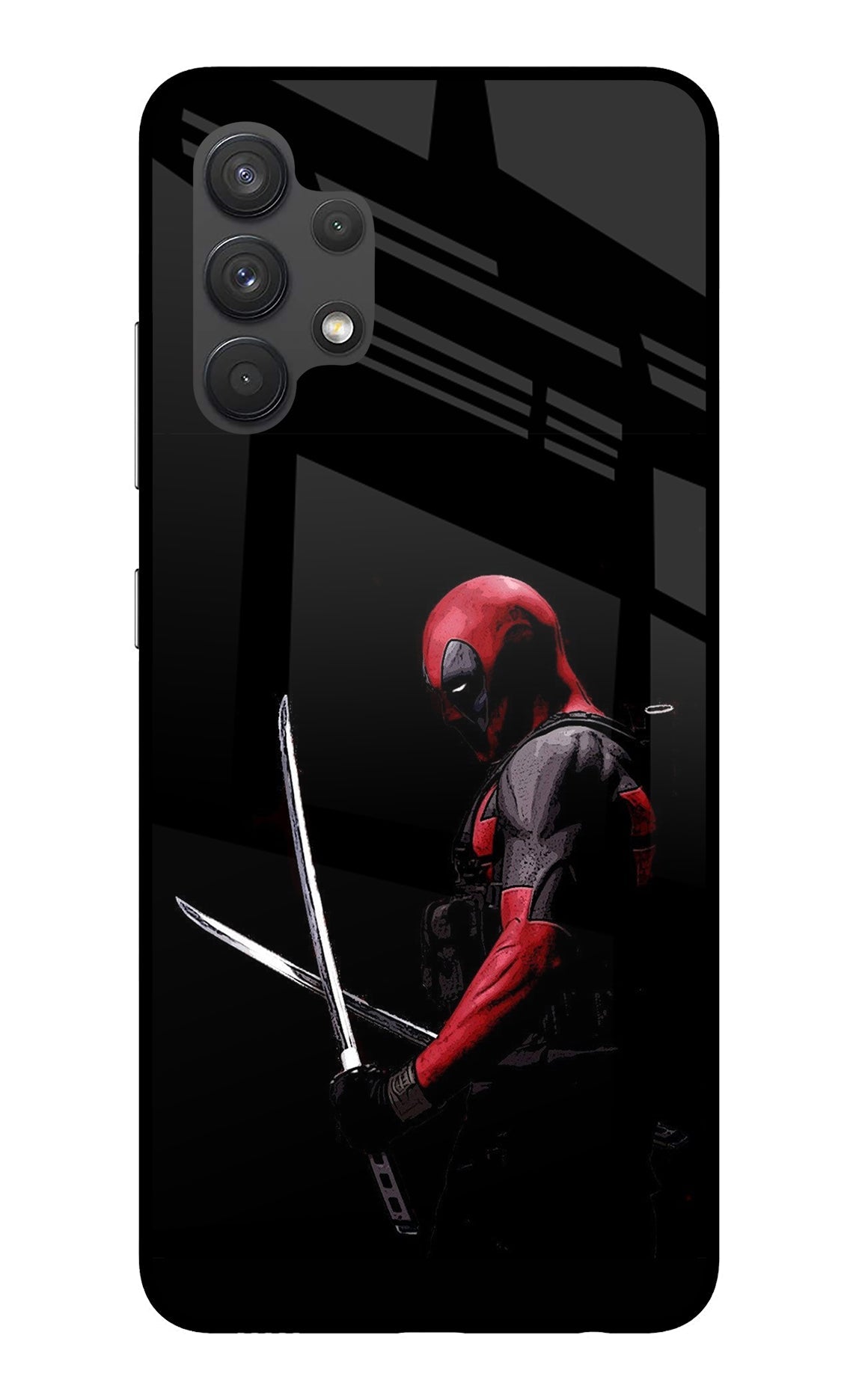 Deadpool Samsung A32 4G Glass Case