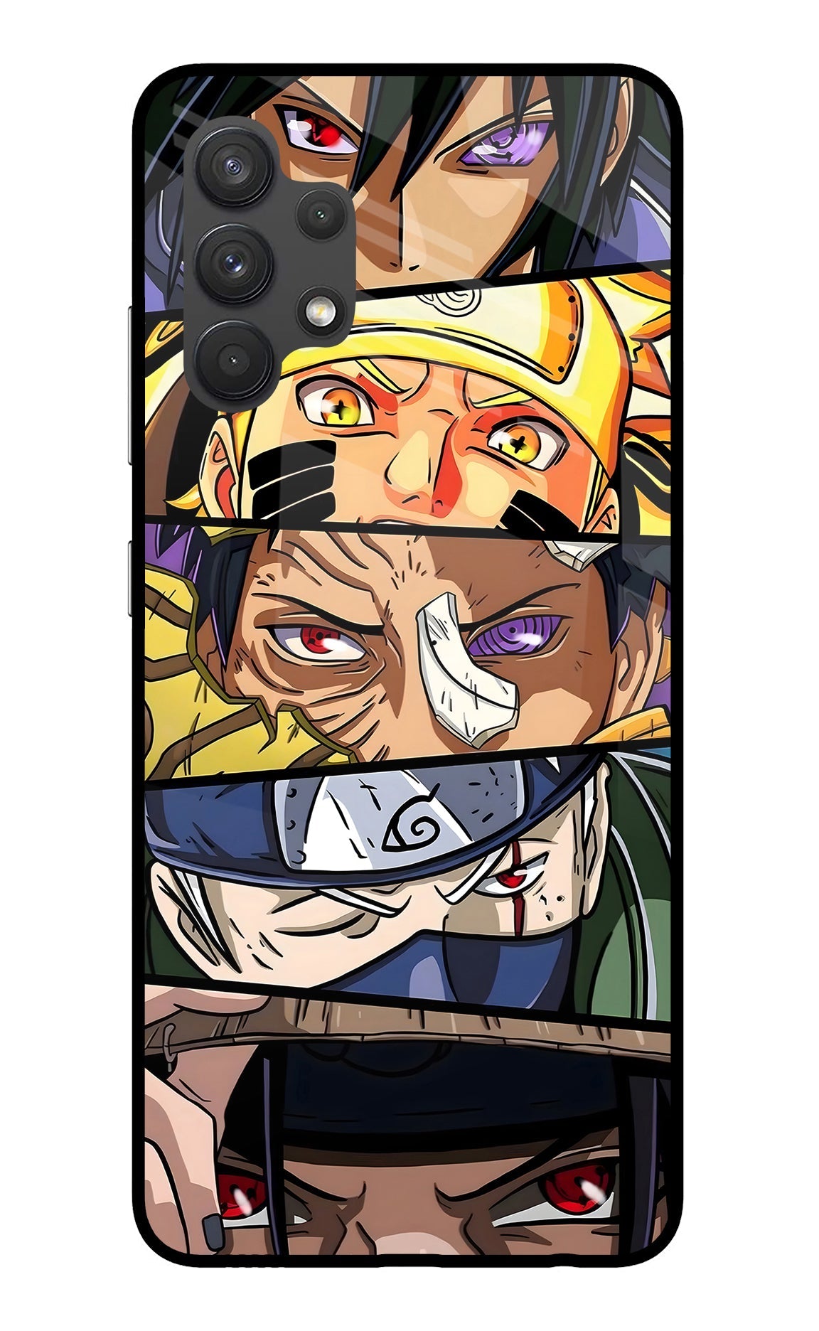 Naruto Character Samsung A32 4G Glass Case