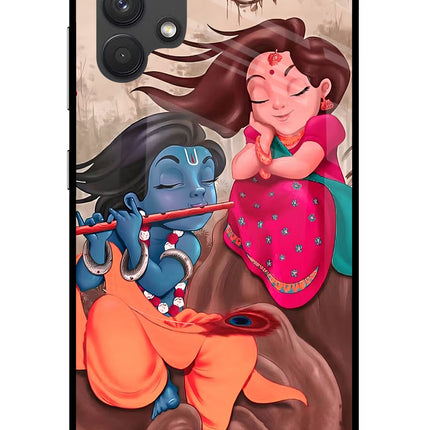 Radhe Krishna Samsung A32 4G Glass Case