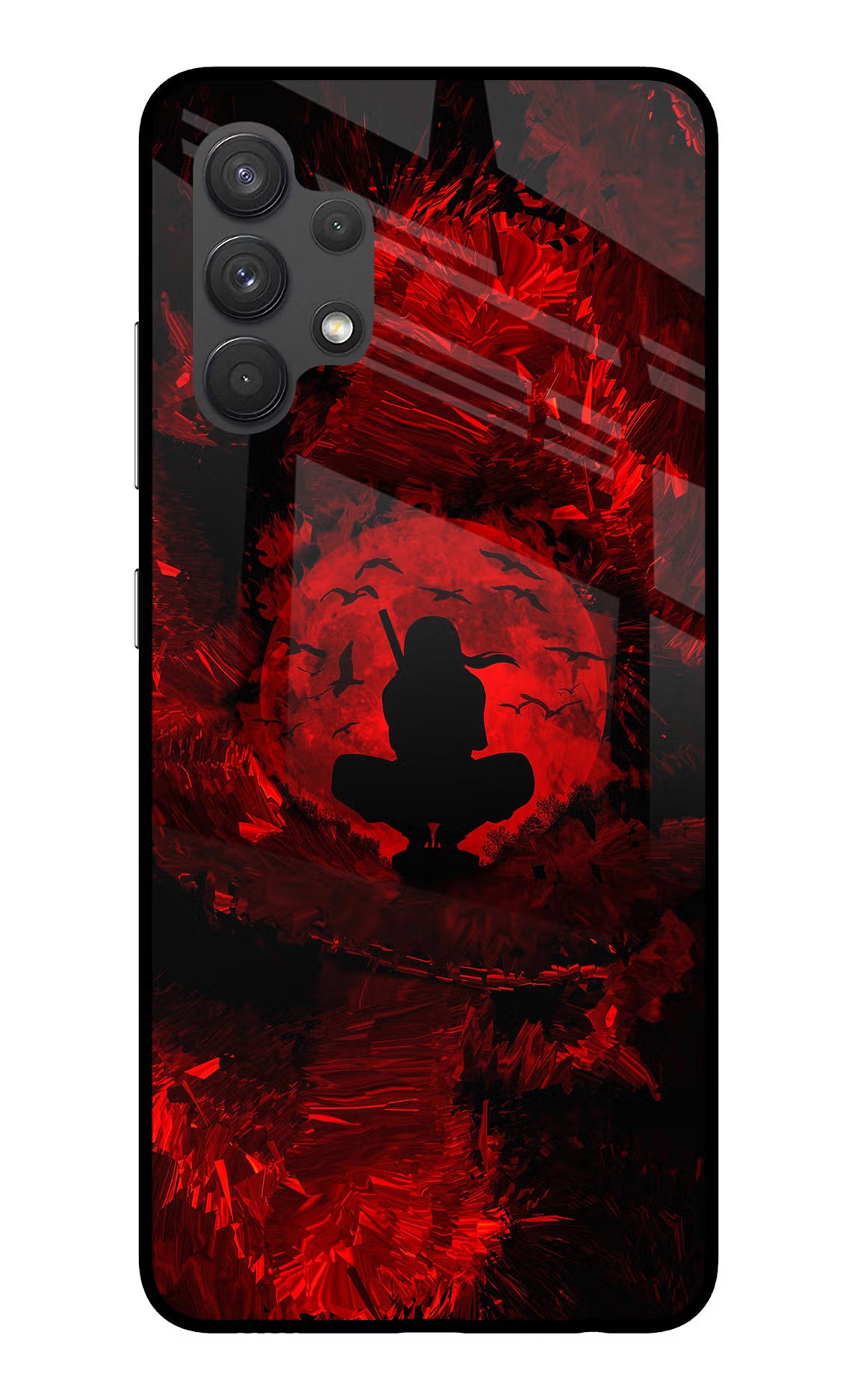 Itachi Uchiha Samsung A32 4G Glass Case Back Cover by Casekaro