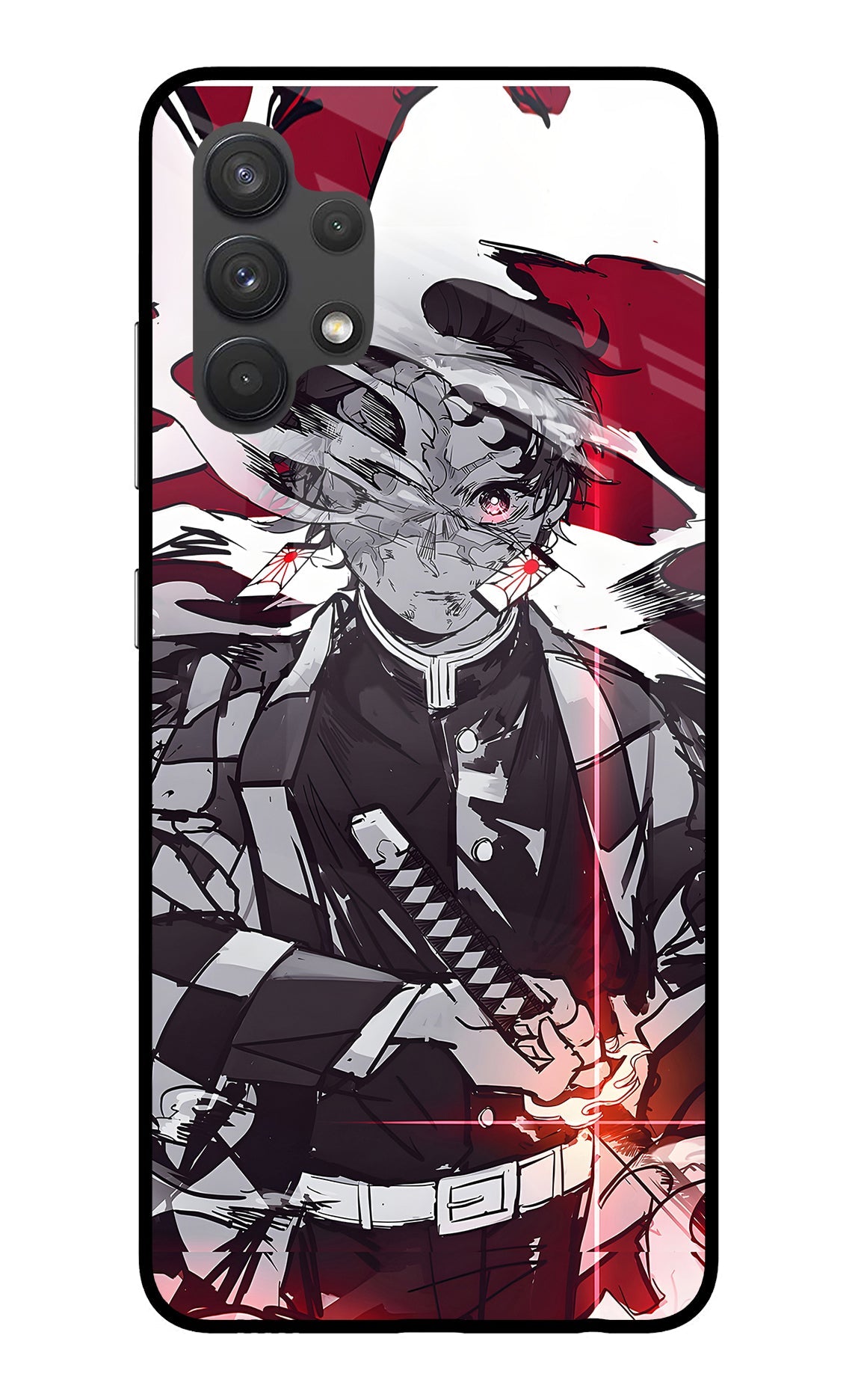 Demon Slayer Samsung A32 4G Glass Case