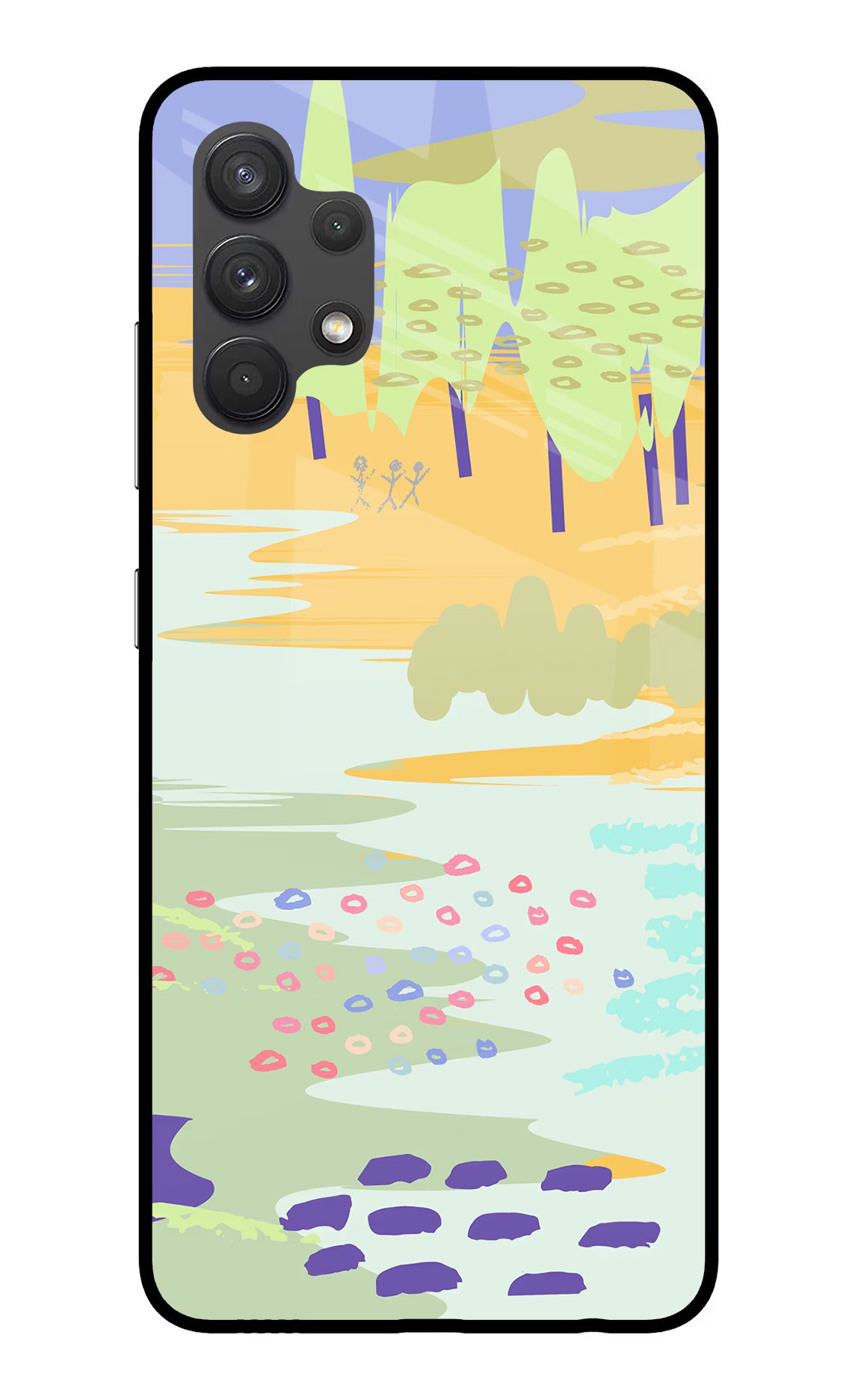 Scenery Samsung A32 4G Glass Case Back Cover by Casekaro