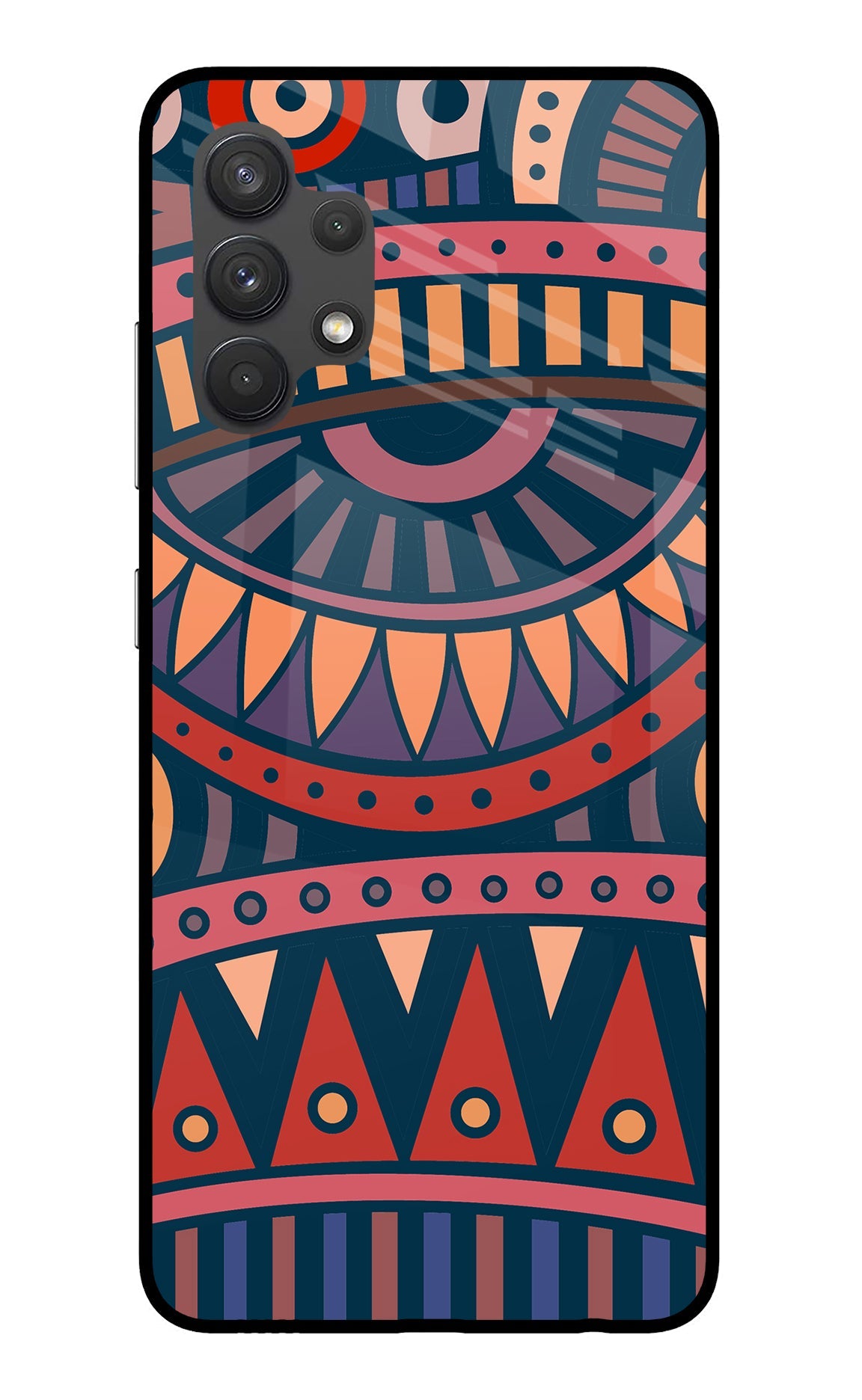 African Culture Design Samsung A32 4G Glass Case