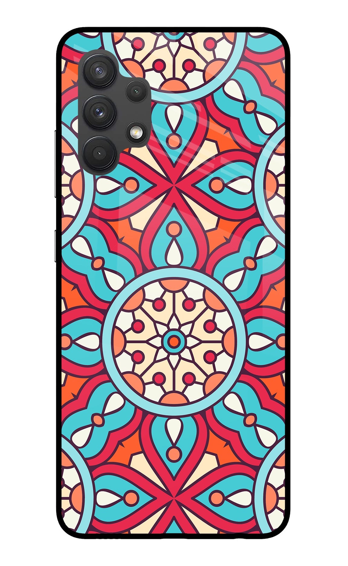 Mandala Geometric Samsung A32 4G Glass Case