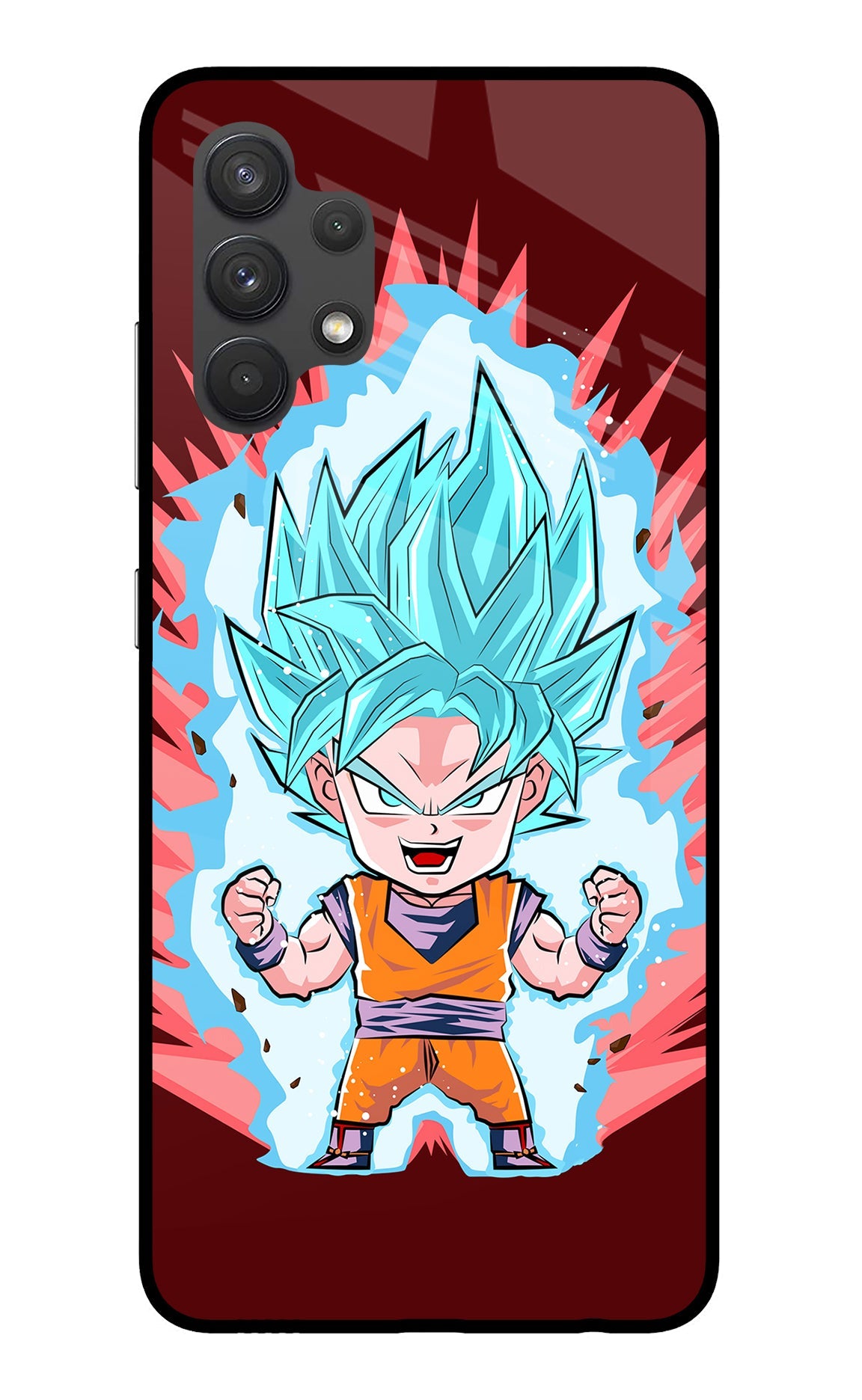 Goku Little Samsung A32 4G Glass Case