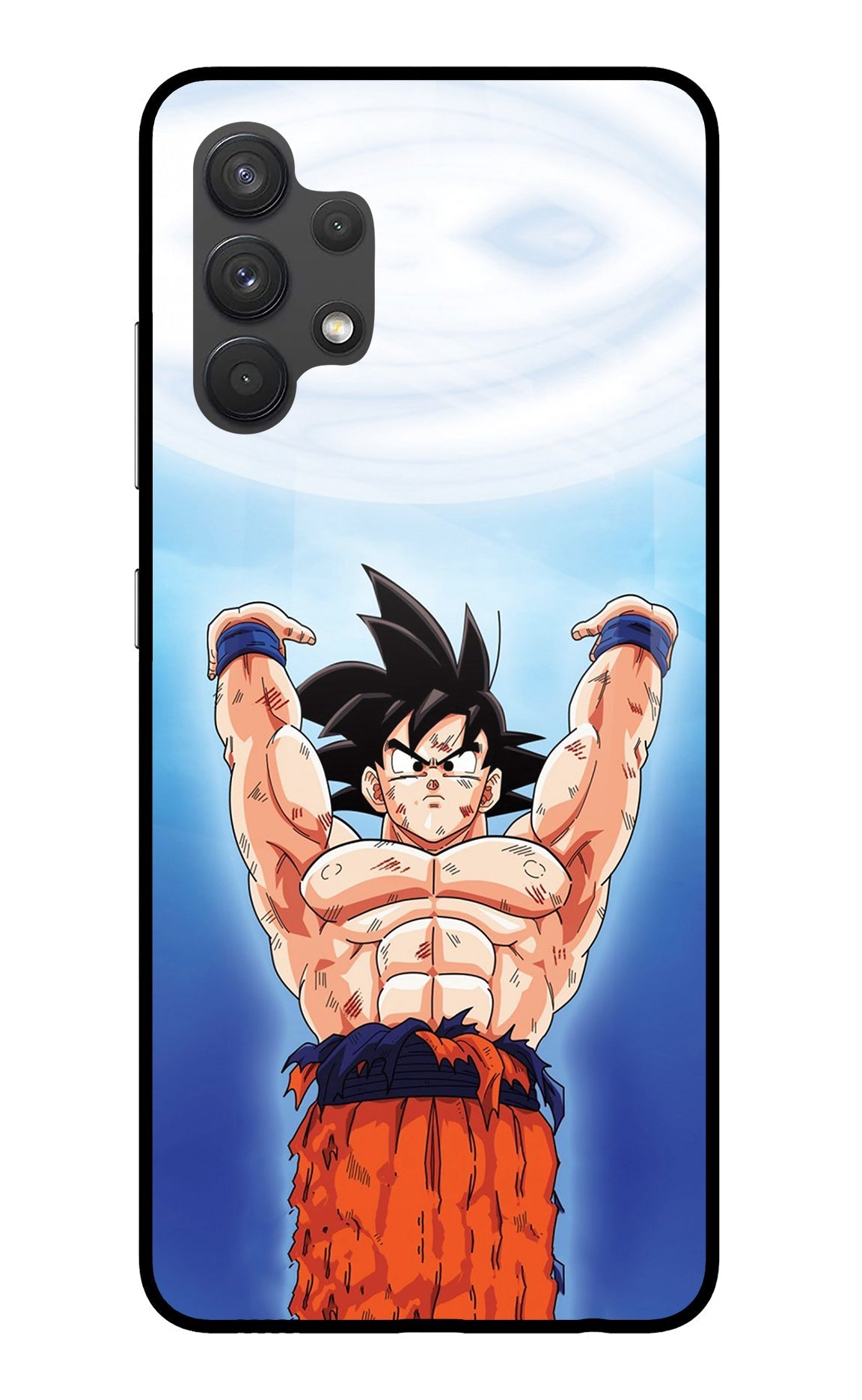 Goku Power Samsung A32 4G Glass Case