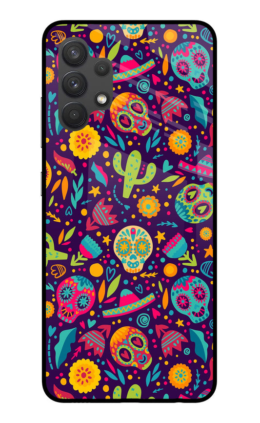 Mexican Design Samsung A32 4G Glass Case