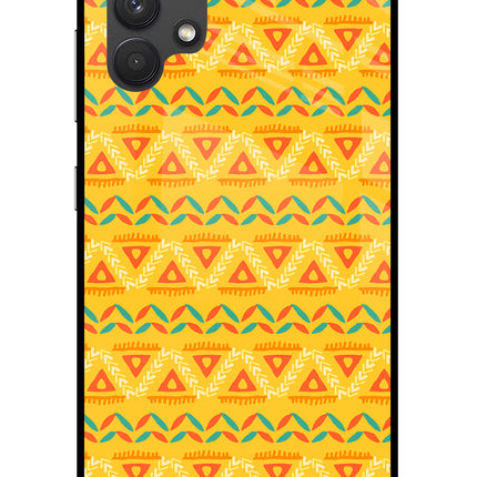 Tribal Pattern Samsung A32 4G Glass Case