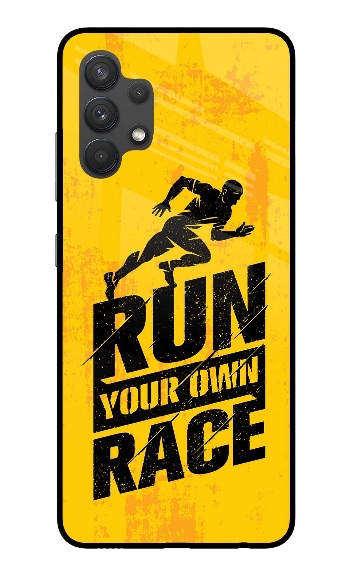 Run Your Own Race Samsung A32 4G Glass Case