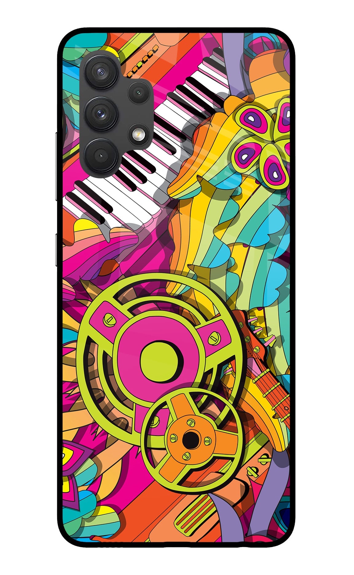 Music Doodle Samsung A32 4G Glass Case