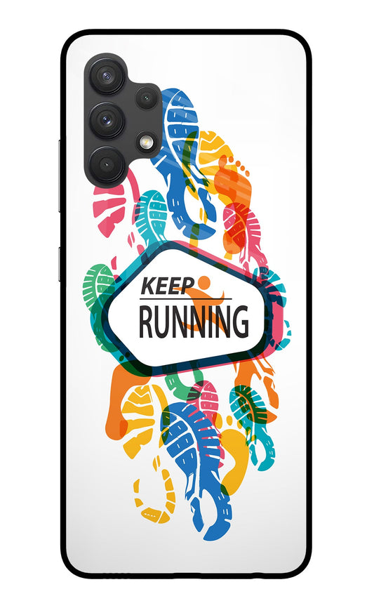 Keep Running Samsung A32 4G Glass Case