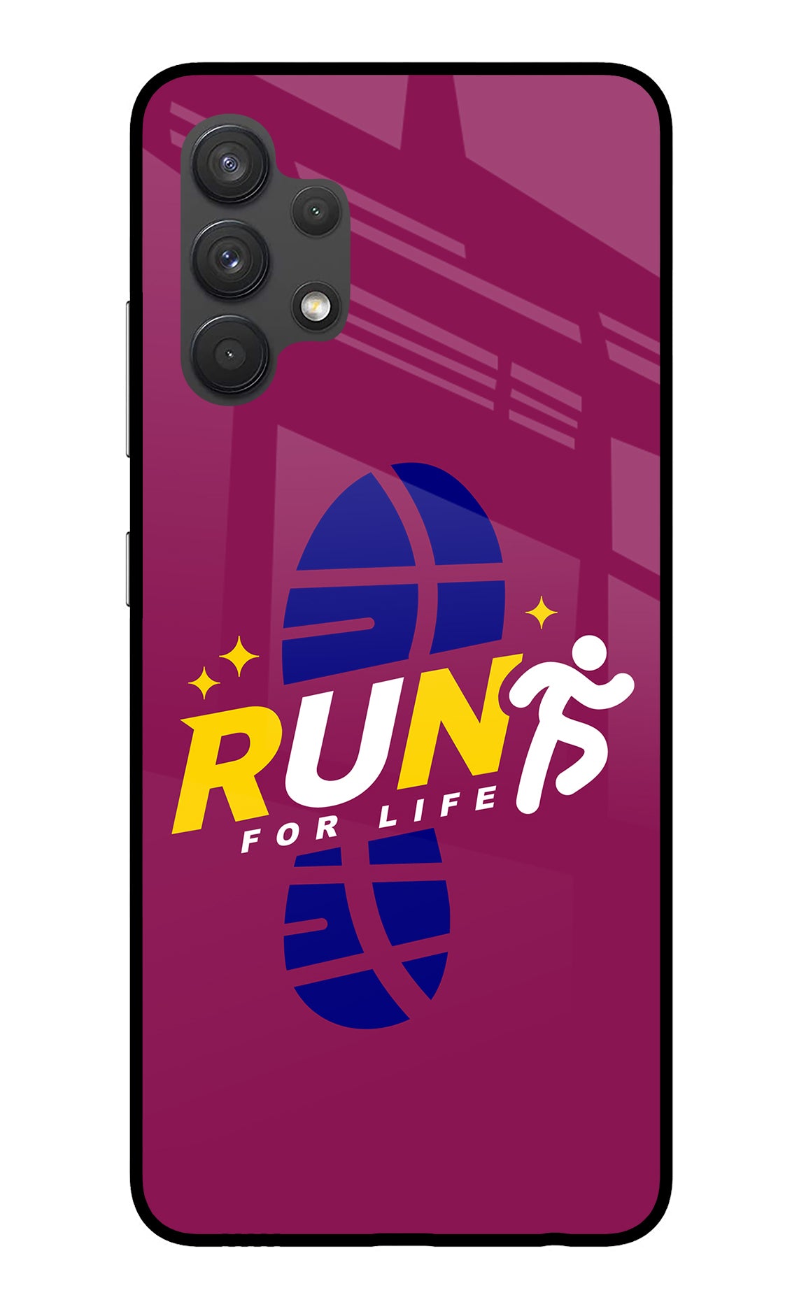 Run for Life Samsung A32 4G Back Cover