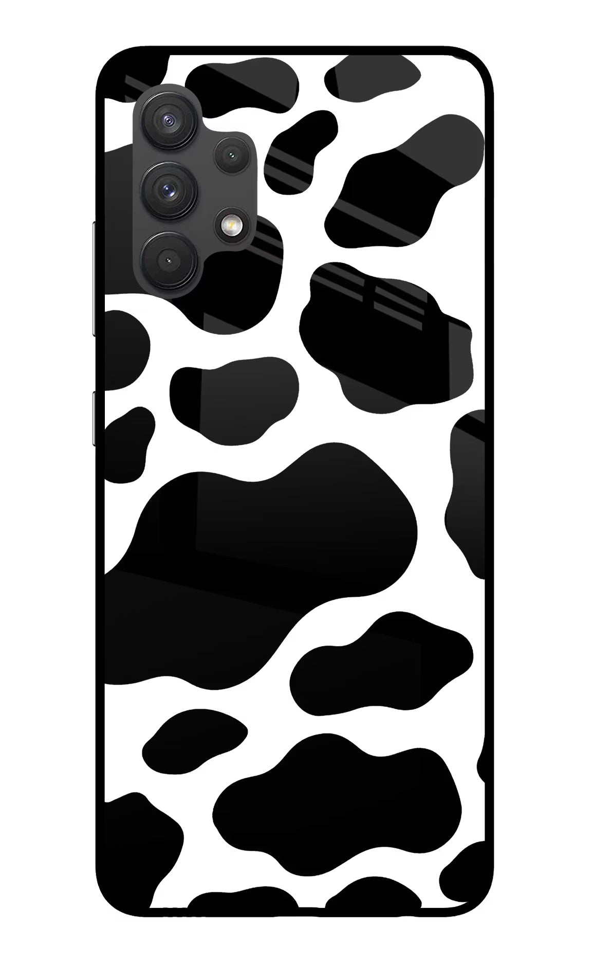 Cow Spots Samsung A32 4G Glass Case Back Cover by Casekaro