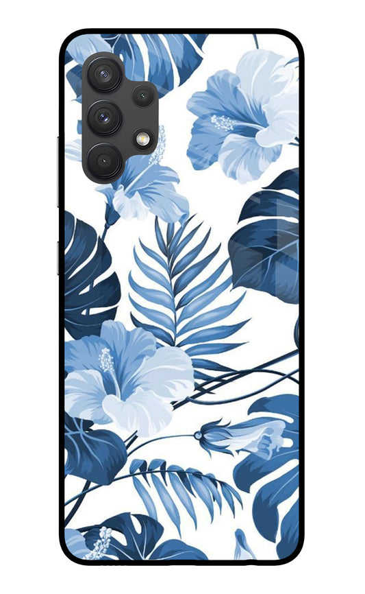 Fabric Art Samsung A32 4G Glass Case