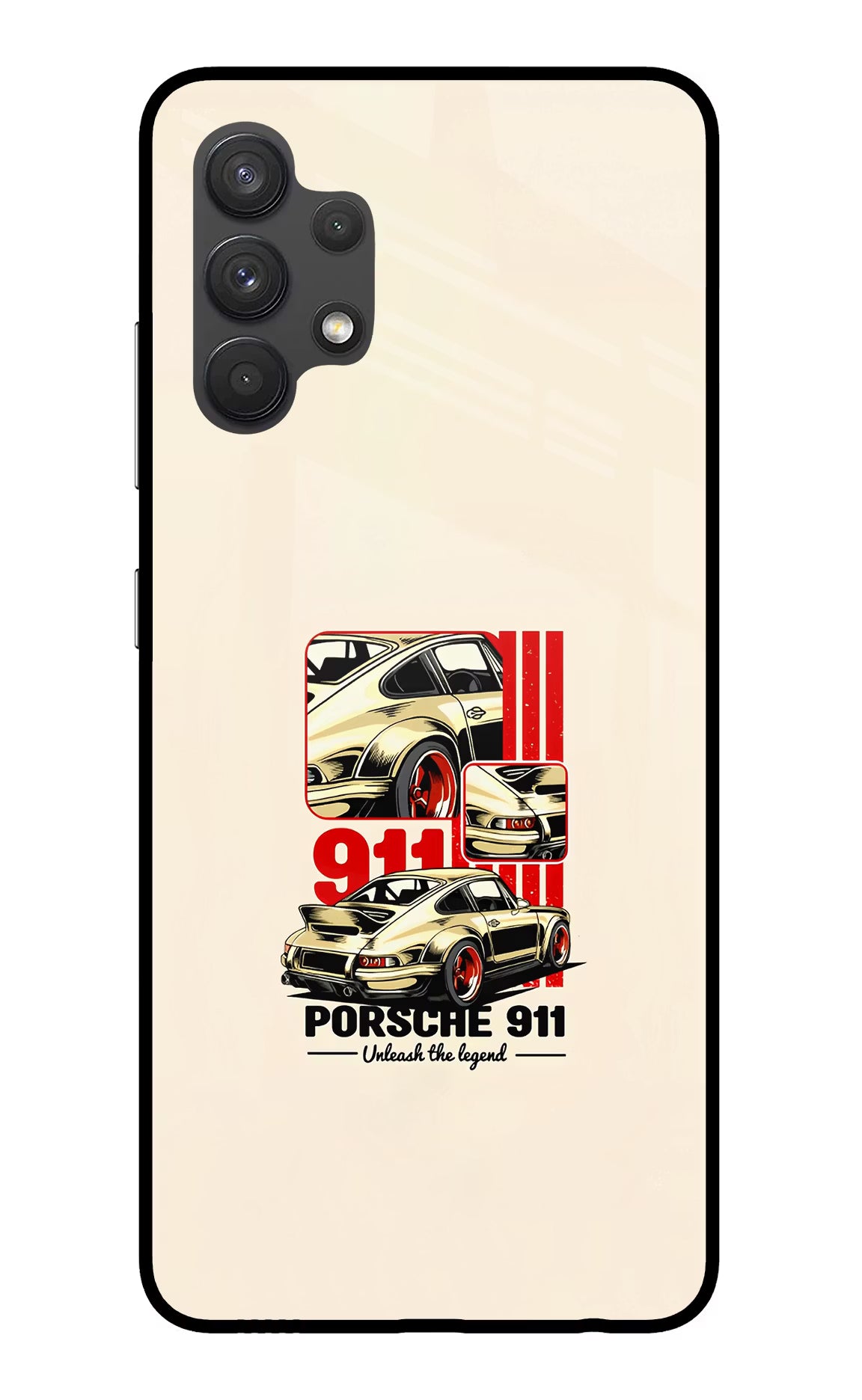Classic Porsche 911 Samsung A32 4G Glass Case Back Cover by Casekaro
