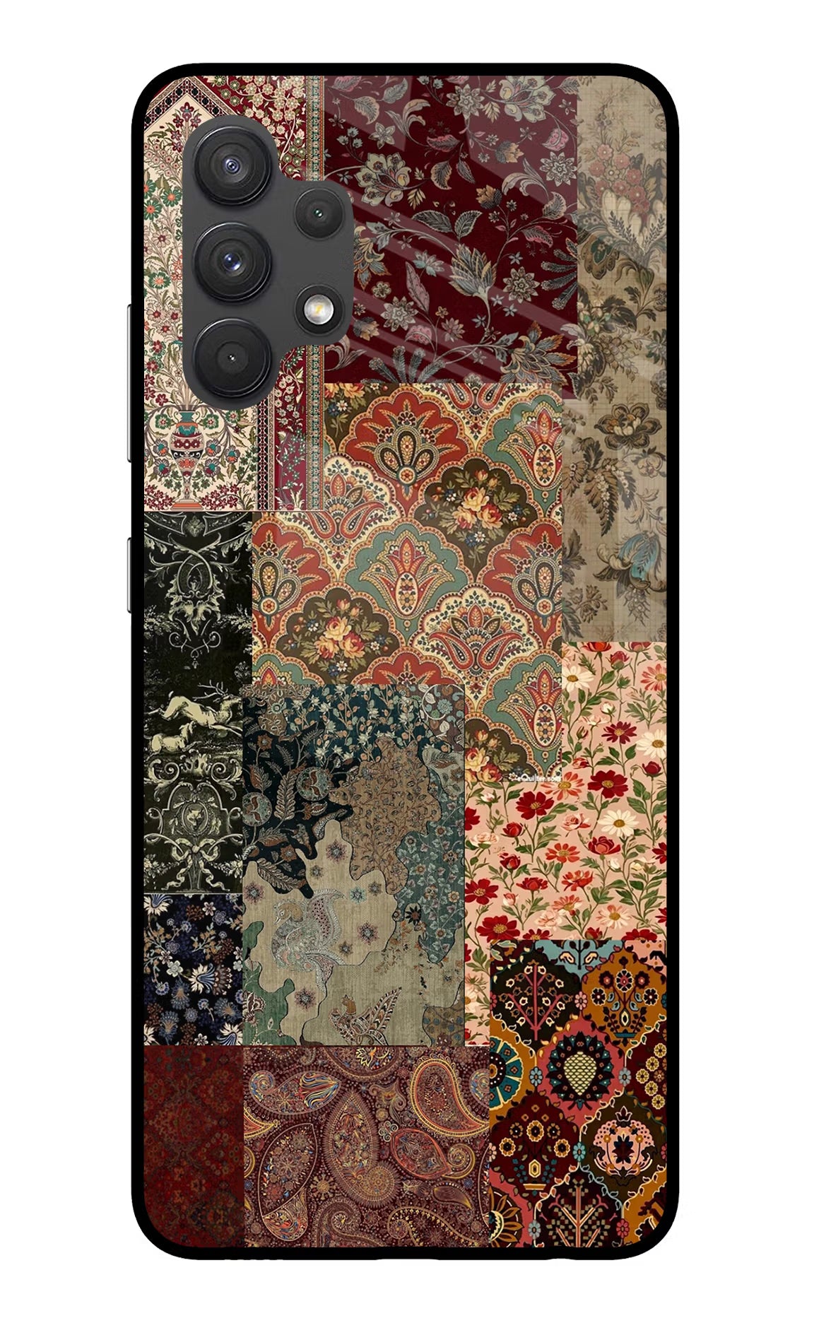 Desi Print Samsung A32 4G Glass Case Back Cover by Casekaro