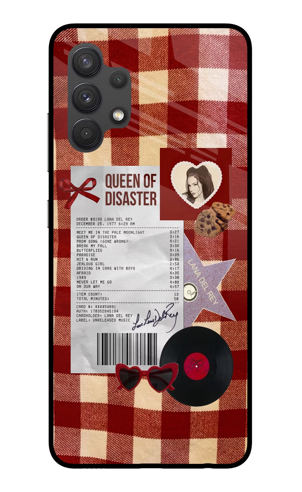 Queen of Disaster Samsung A32 4G Glass Case