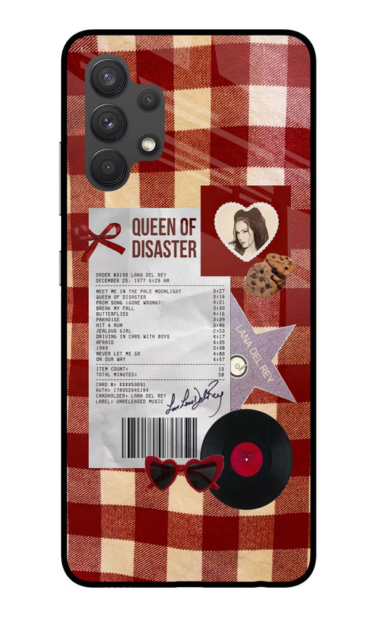 Queen of Disaster Samsung A32 4G Glass Case
