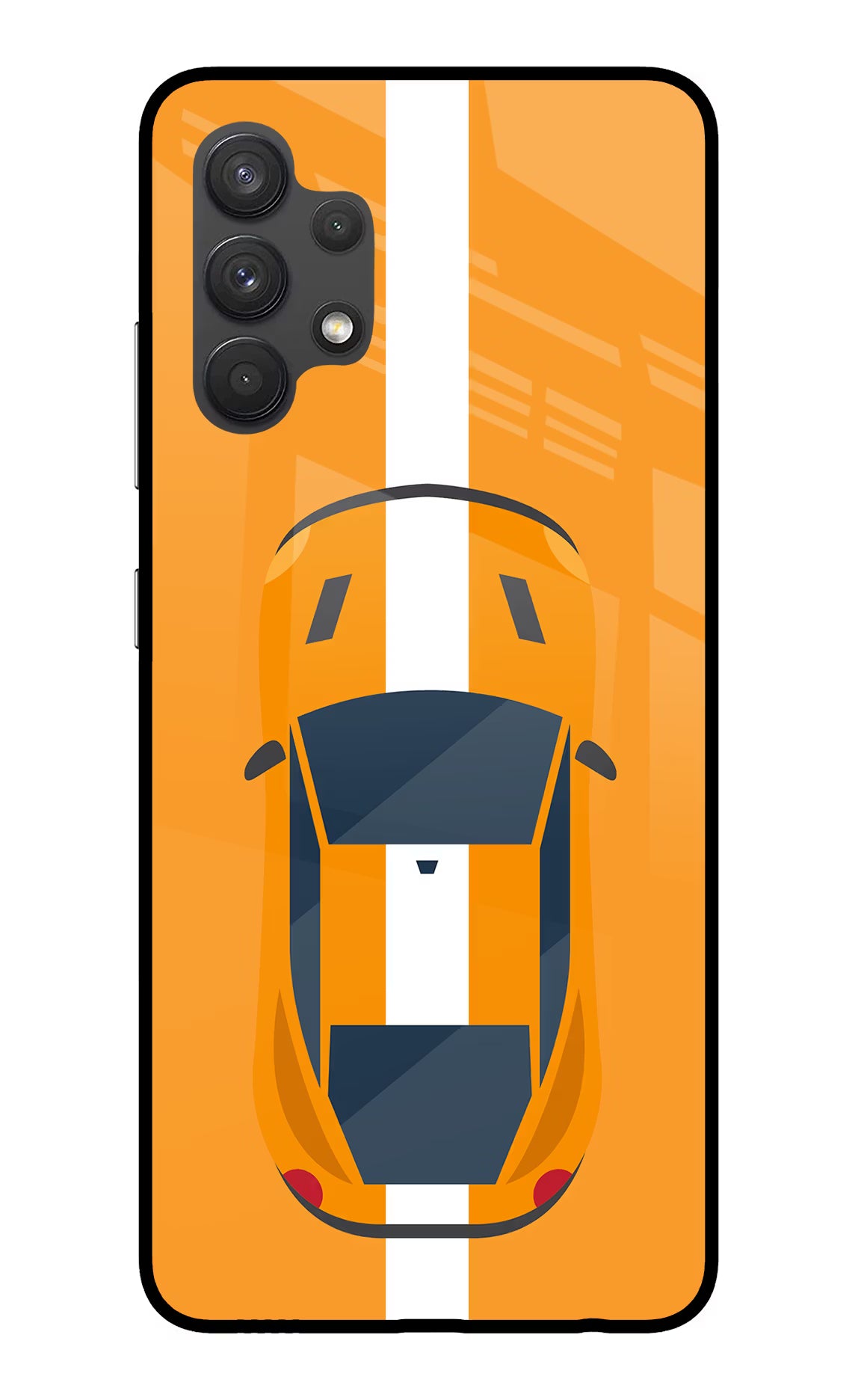 Highway Pursuit Samsung A32 4G Glass Case Back Cover by Casekaro