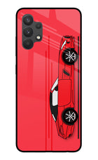 Red Velocity Samsung A32 4G Glass Case
