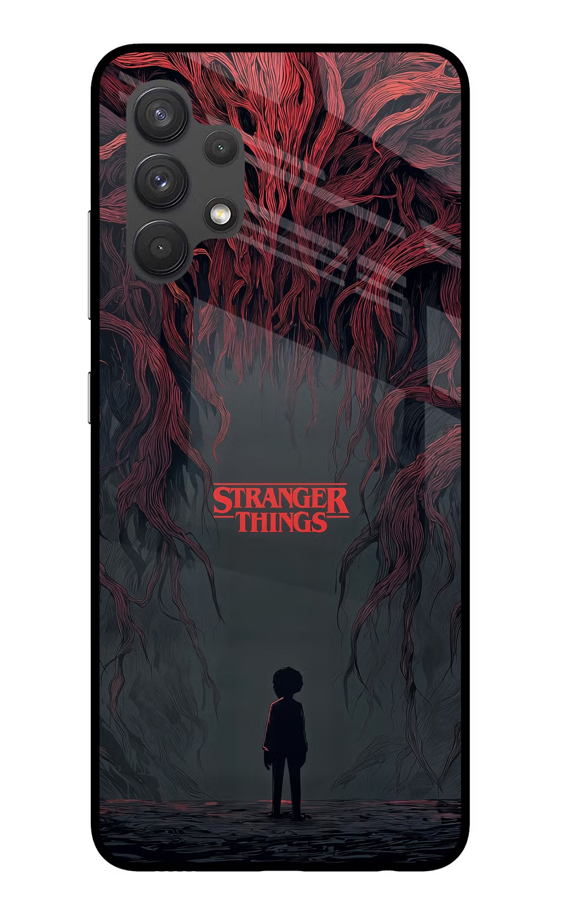 Ordinary Things Dark Side Samsung A32 4G Glass Case Back Cover by Casekaro