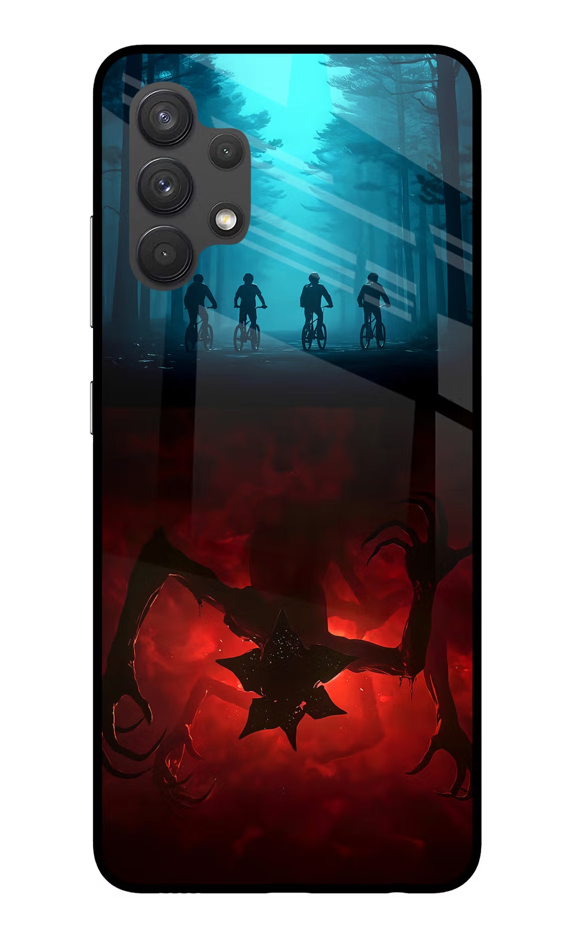 Ordinary Things Downside Up Samsung A32 4G Glass Case Back Cover by Casekaro