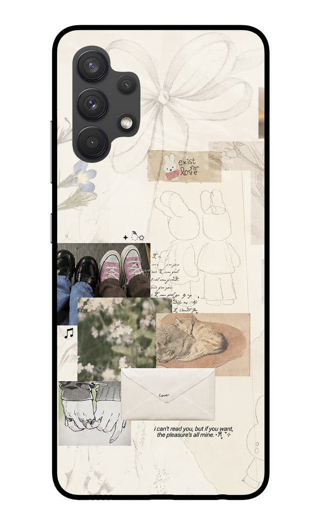 Soft Aesthetic Samsung A32 4G Glass Case