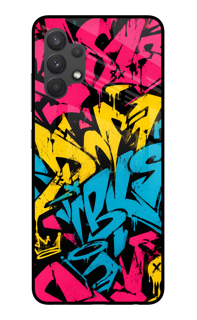 Graffiti Vibe Samsung A32 4G Glass Case