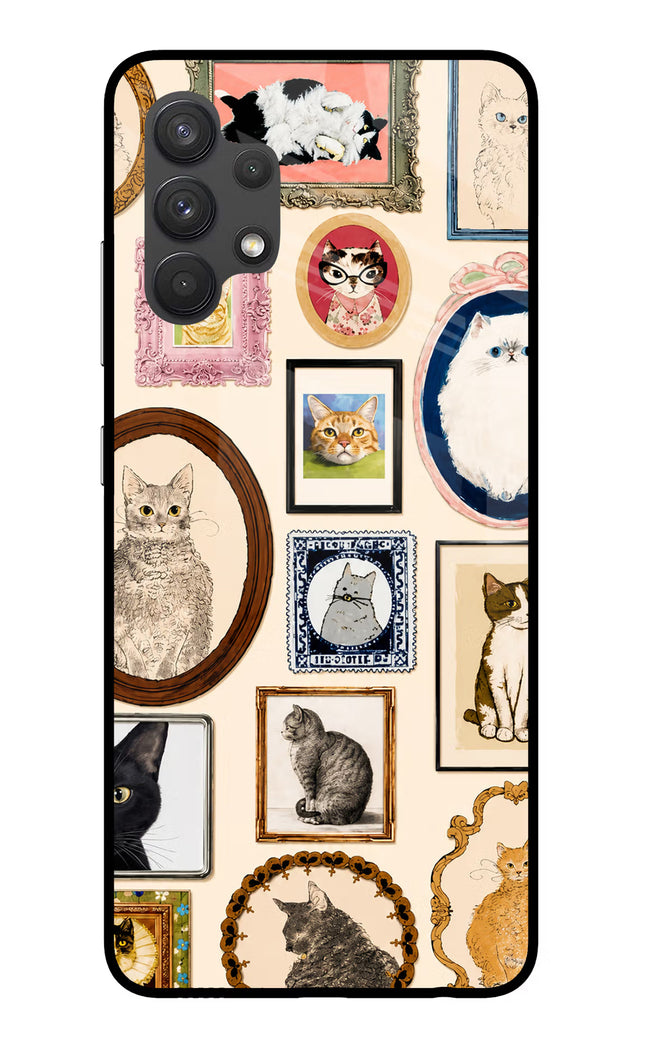 Mirror Cats Samsung A32 4G Glass Case