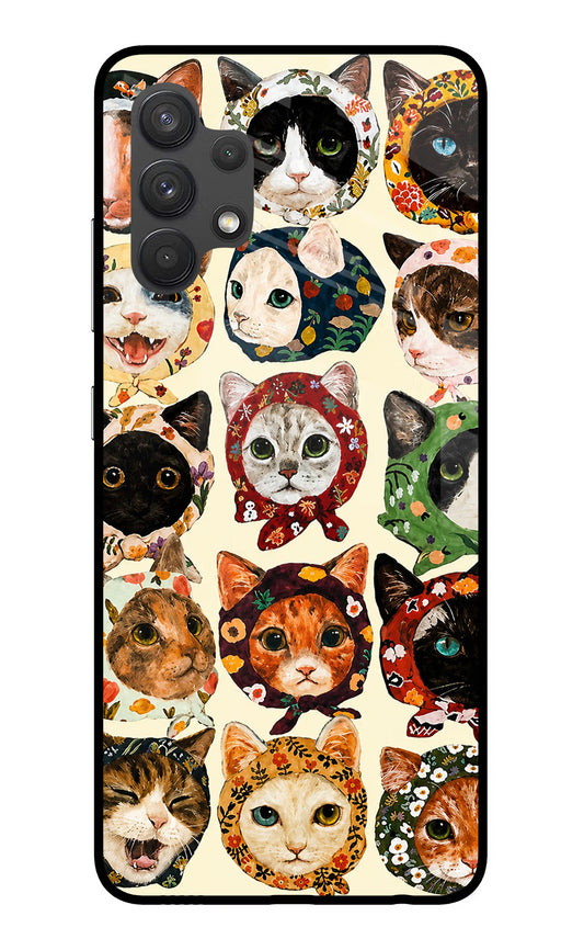 Cool Cat Samsung A32 4G Glass Case