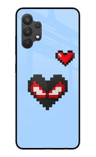 Peter Heart Samsung A32 4G Glass Case