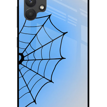 Blue Web Samsung A32 4G Glass Case