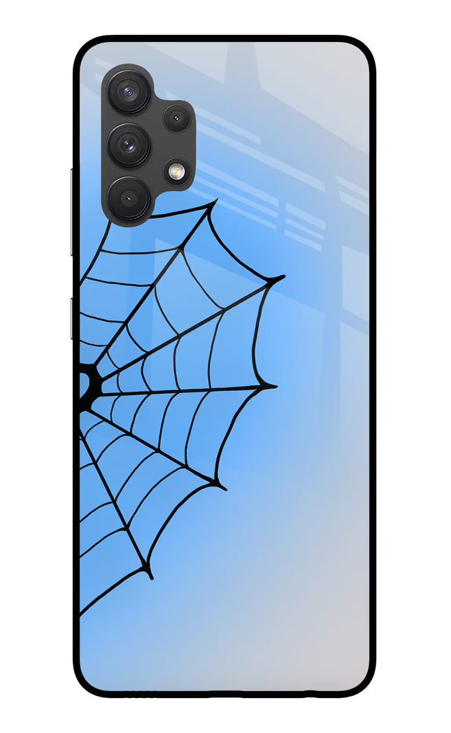 Blue Web Samsung A32 4G Glass Case