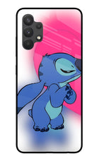 Stitch Hug Samsung A32 4G Glass Case