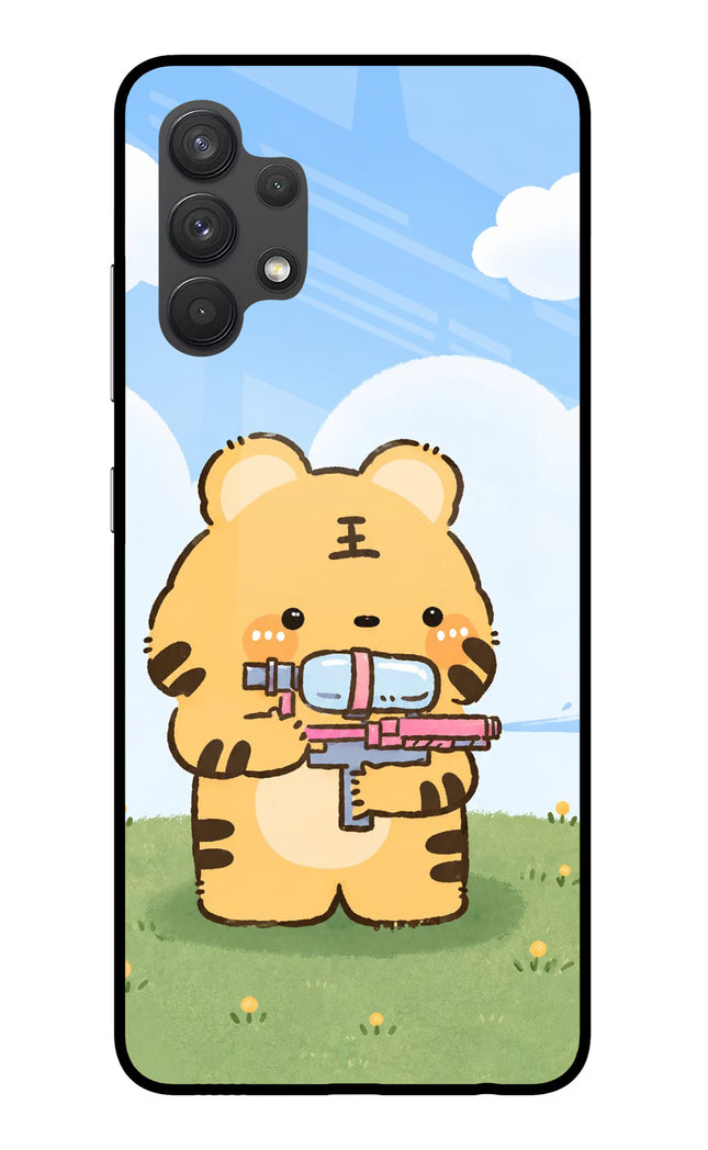 Tiger Treat Samsung A32 4G Glass Case