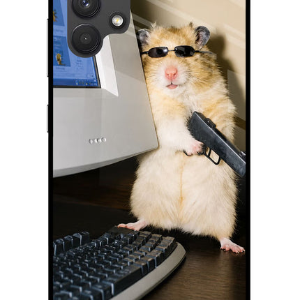 Hacker Hamster Samsung A32 4G Glass Case