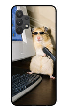Hacker Hamster Samsung A32 4G Glass Case