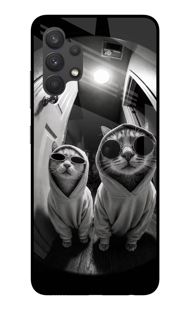 Hood Cats Samsung A32 4G Glass Case