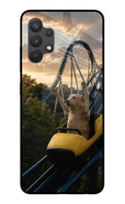 Rollercoaster Dog Samsung A32 4G Glass Case