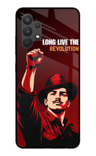 Bhagat Singh Revolution Samsung A32 4G Glass Case