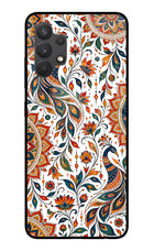 White Mayura Samsung A32 4G Glass Case