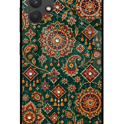Green Pataka Samsung A32 4G Glass Case