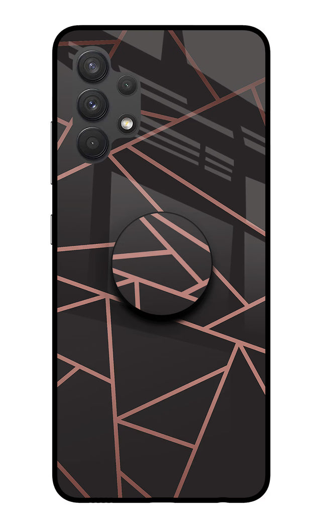 Geometric Pattern Samsung A32 4G Glass Case