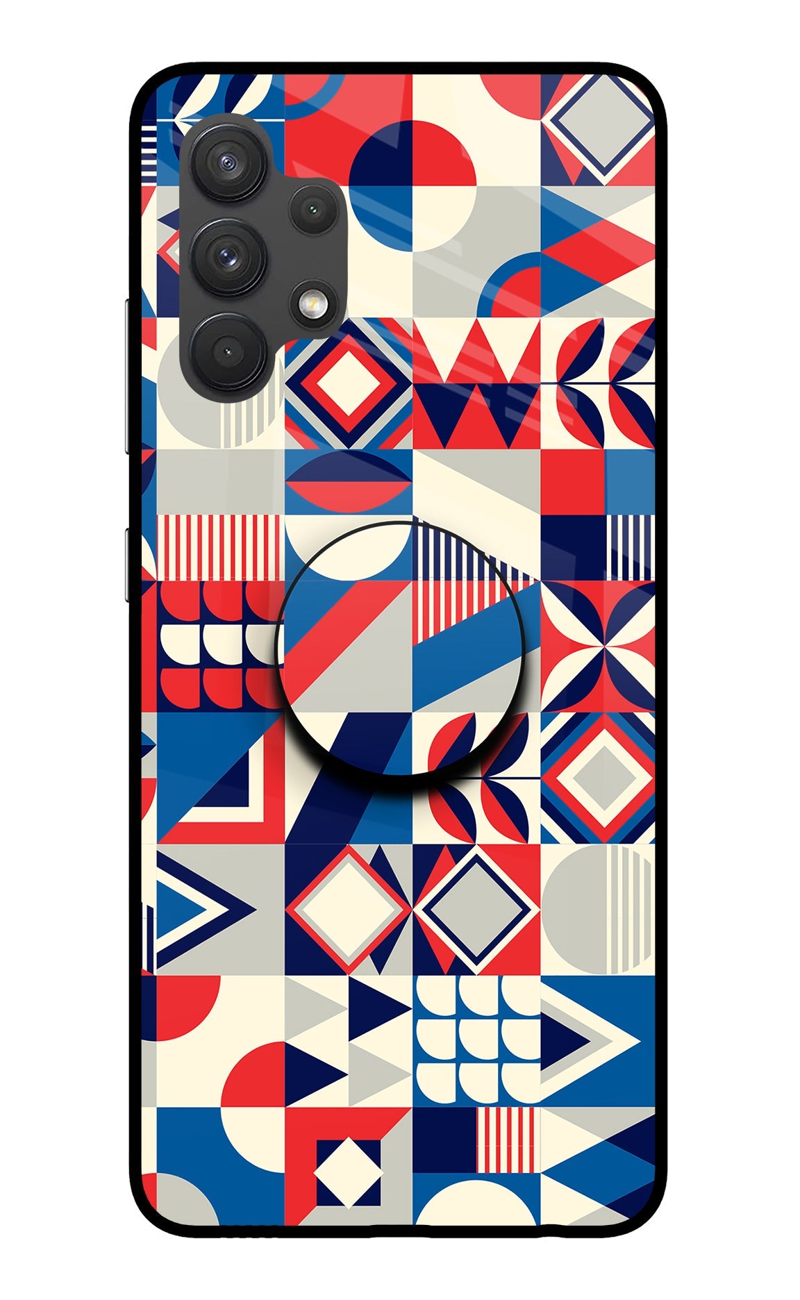 Colorful Pattern Samsung A32 4G Glass Case