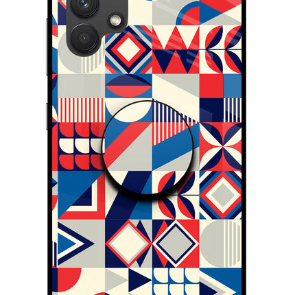 Colorful Pattern Samsung A32 4G Glass Case